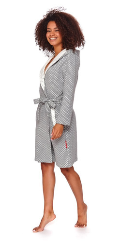 8030 Szlafrok damski Doctor Nap - dark grey