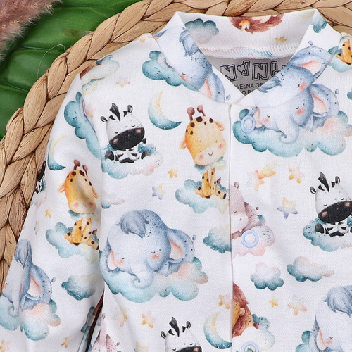 Kaftanik niemowlęcy Little Dreamers Nini z bawełny organicznej – bezpieczny, hipoalergiczny, polska produkcja