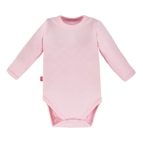 Body dziewczęce z długim rękawem Run&Fun Eevi- róż