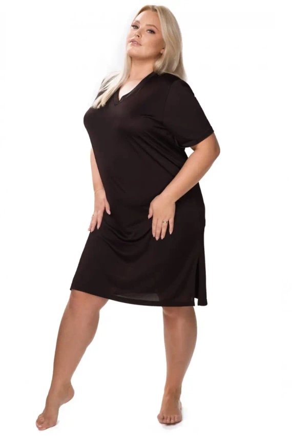 Koszula nocna damska Sporti Mewa czekoladowy