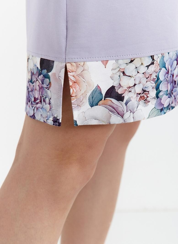 Koszula nocna z bawełny 469 Cana - liliowy