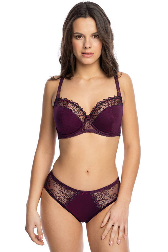 Biustonosz Półusztywniany BS 1144 Idalia Gaia - fioletowy