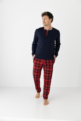 Piżama męska Xavier Sensis - granatowy