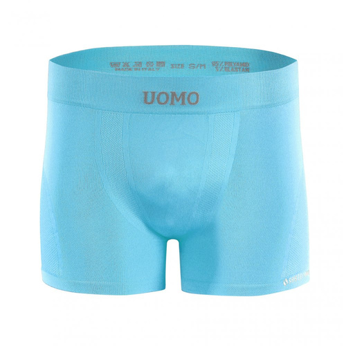 Bezszwowe bokserki męskie BM07 Solar Sesto Senso - niebieski