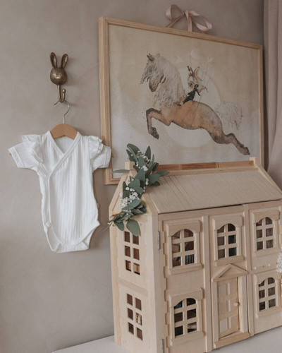 Body z falbankami Ażur krótki rękaw Yosoy