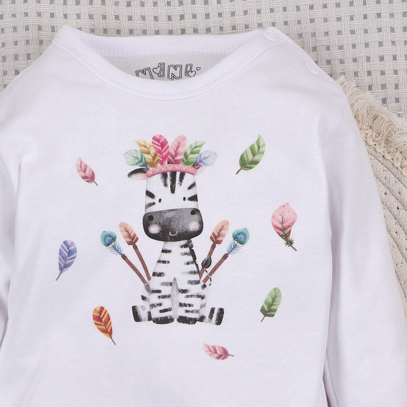 Body niemowlęce Happy Animals Nini z bawełny organicznej – hipoalergiczne, bezpieczne i trwałe