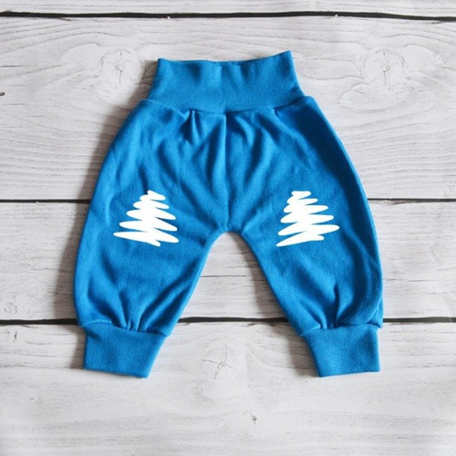 Spodnie świąteczne z choinką Moocha czerwony 