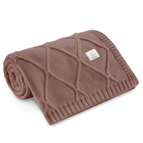Kocyk dziany Diamond YOSOY - almond
