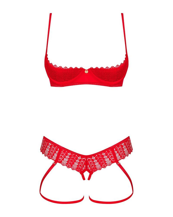 Komplet 2-częściowy Ingridia Set Obsessive - czerwony