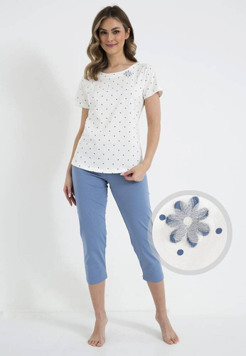 Piżama damska 436 Cana -ecru