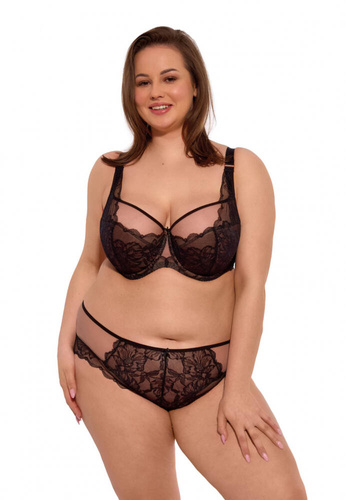 Biustonosz półusztywniany BS 1264 Mari Maxi Gaia czarny 