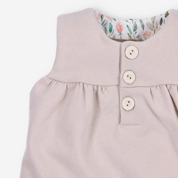 Sukienka z bawełny organicznej Pink Flowers Nini