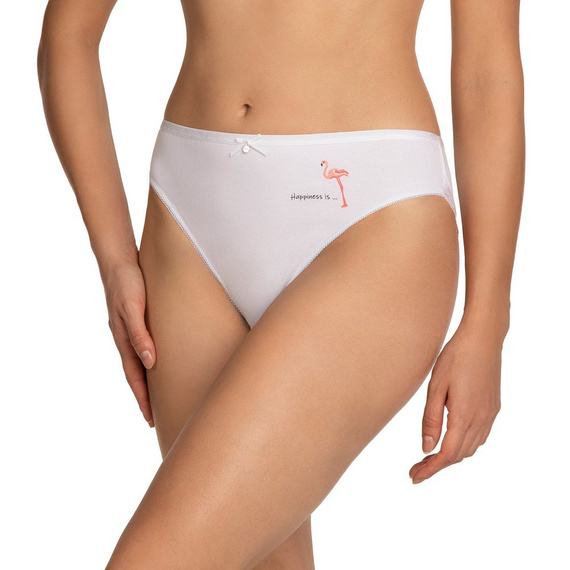 Figi Damskie L-1402 BI A'2 Lama biały