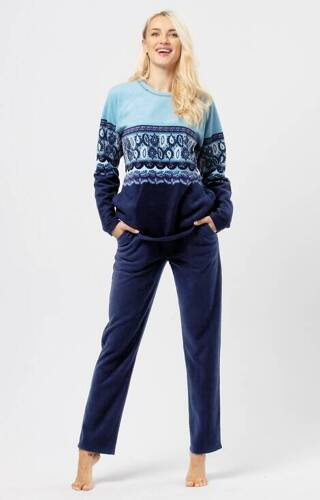 Piżama Damska LHS 894 B24 Key- niebieski