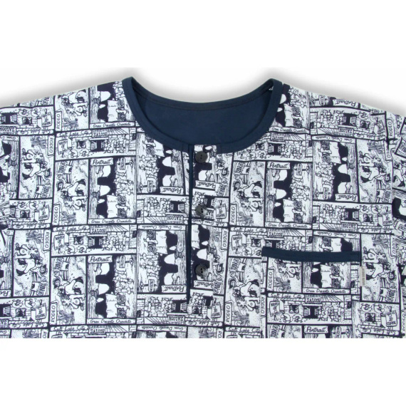 Koszula męska z szlafmycą 2024/02 Rodeo Sesto Senso