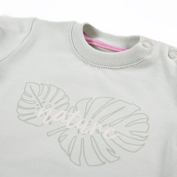 T-shirt dla dziewczynki Nature Ewa Klucze - zielony