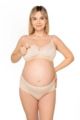 Miękki biustonosz do karmienia Allday Beige Momtobe beżowy