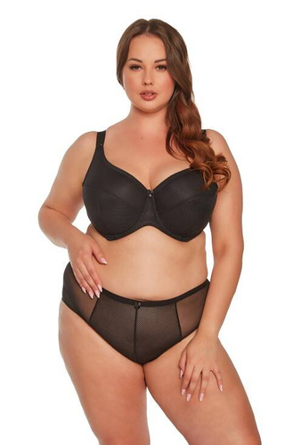 Biustonosz półusztywniany BSM 1058 Sonia Maxi Gaia czarny