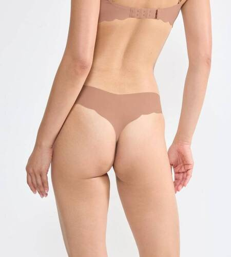 Stringi Damskie Zero Microfibre 2.0 String Sloggi - Cameo brown