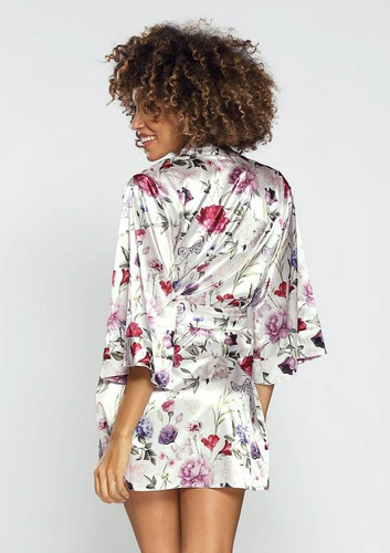 Podomka damska Flowers  DKaren DK-P- biały 005