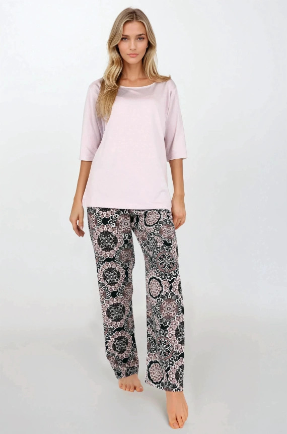 Piżama damska Desert Rose Momenti Per Me pink