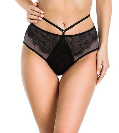 Figi damskie wysokie 19091 Delice Mediolano czarny