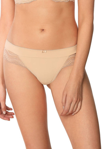 Figi damskie brazyliany Wiki Nipplex beżowy