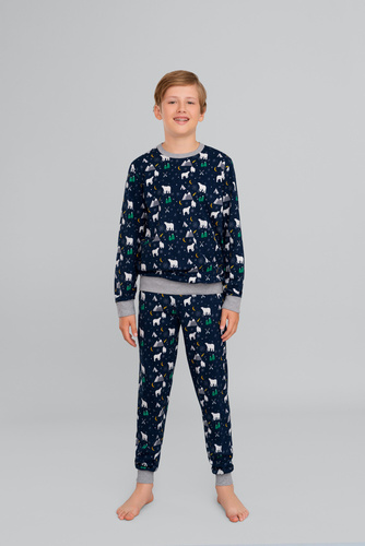 Piżama dziecięca Sid Italian Fashion druk burgundowy