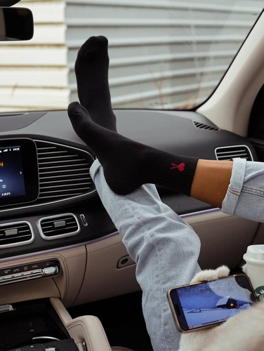 0200-135 Amor Skarpety damskie Milena - czarny