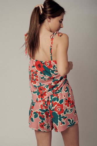 Piżama damska Ina Leaves  PRE-0067/00S Pretilo 