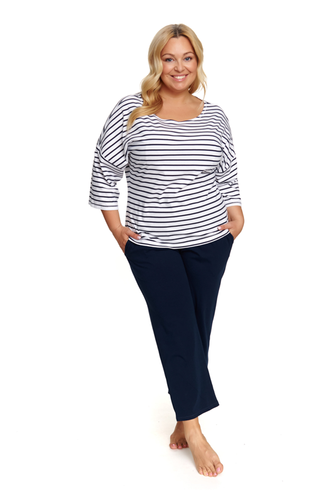 Piżama Damska Plus Size 7122 Doctor Nap - marine