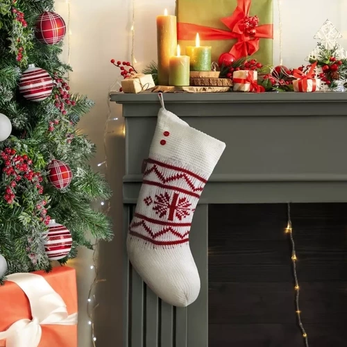 Skarpeta ozdoba świąteczna but 448 Eurofirany biały