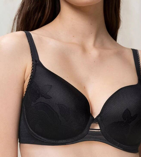 Biustonosz usztywniany Wild Rose Sensation WP Triumph - czarny