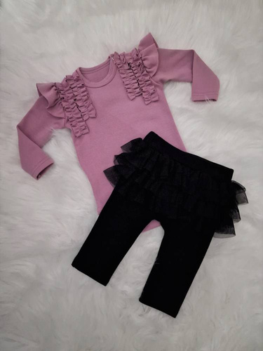 Body z długim rękawem Maja Bambarillo wrzosowy 