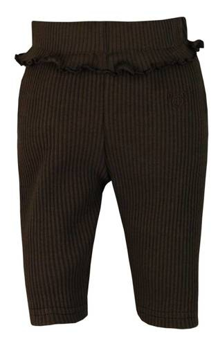 Legginsy bawełniane Guziczek Koala - ciemny brąz