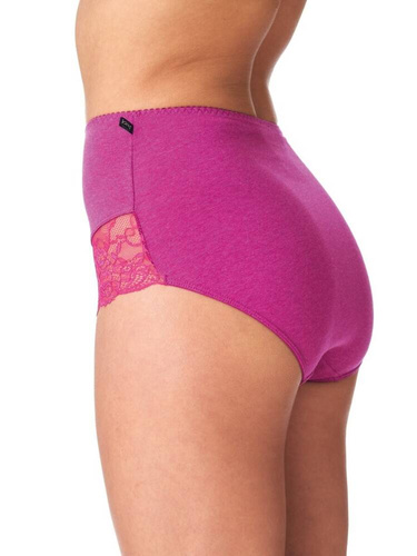 Figi damskie LPF 248  2-pak Key granatowy fuksja