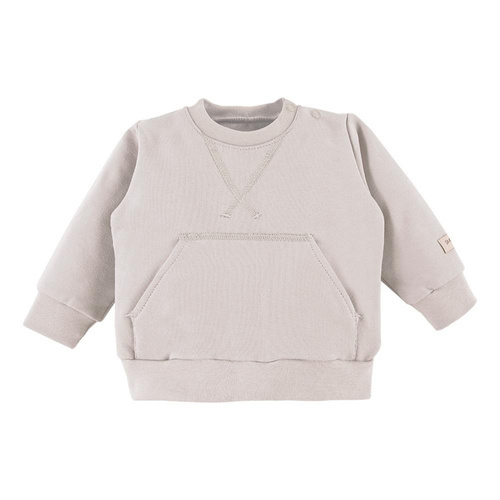 Bluza dresowa Kangurek "SIMPLY COMFY"  Eevi- beżowa