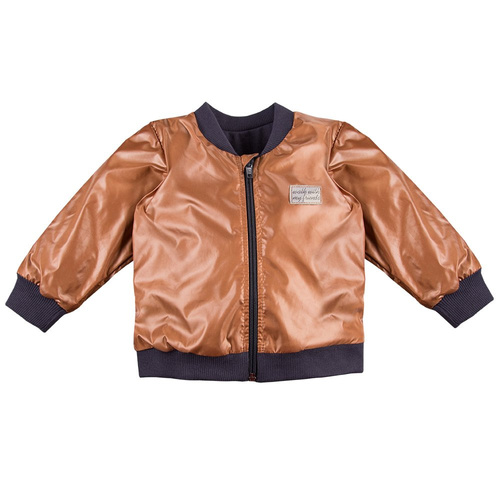 Kurtka bomberka na zamek Lazy Days Ewa Klucze - brąz