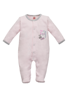 "LAMA"  Pajac niemowlęcy Makoma różowy