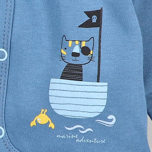 Bluza dresowa z bawełny organicznej Piraci Nini niebieski 