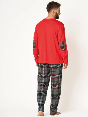 Piżama Męska MNS 400 Key -czerwony