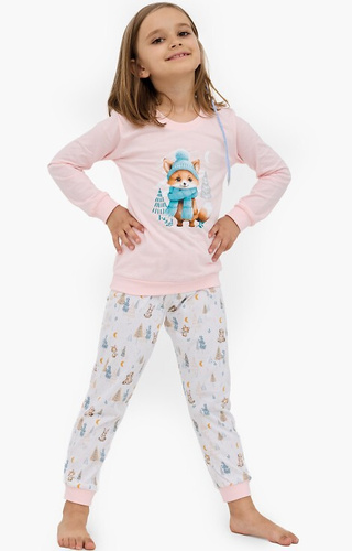 594/192 592/192 Cornette Kids Girl Fox – piżama bawełniana dla dziewczynki z liskiem