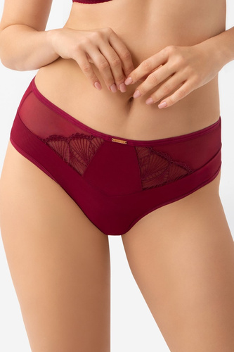 Gorsenia Mira K944 – Figi brazyliany damskie bordo, średni stan