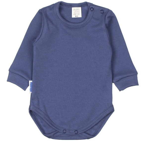 Body niemowlęce długi rękaw gładkie Martex pudrowy róż