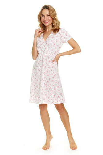 Koszula ciążowa i do karmienia 9394 Doctor Nap - rose flowers