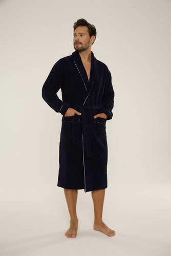 Szlafrok męski 735 Manuele Forex - granat