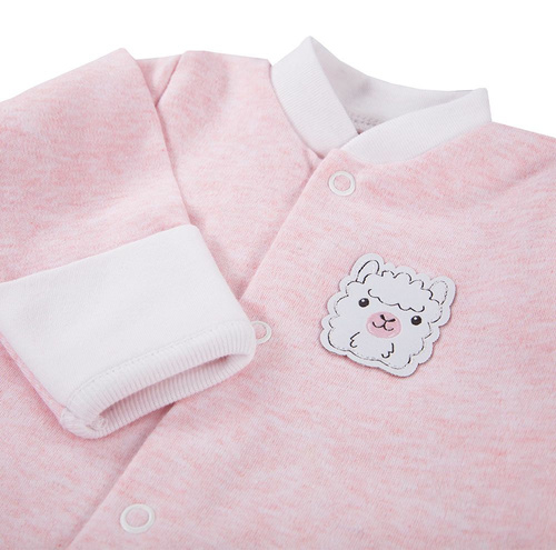 Pajac bawełniany "Baby Love" Ewa Klucze - róż