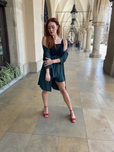 Piżama Damska 612 Artemise Forex- zielony