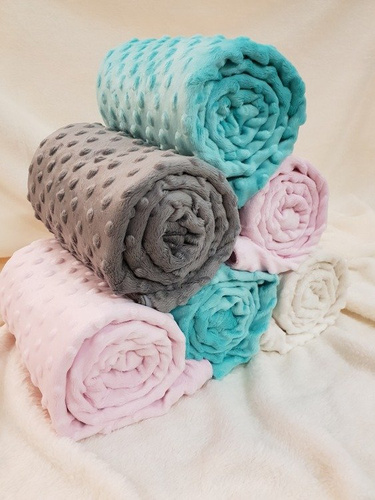 Minky-Cotton Kocyk Terjan - miętowy