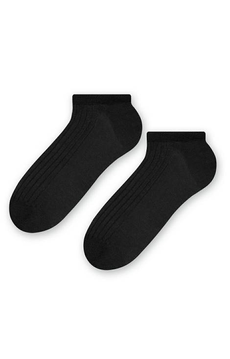 Art.042 Stopki męskie bawełniane Steven - czarny